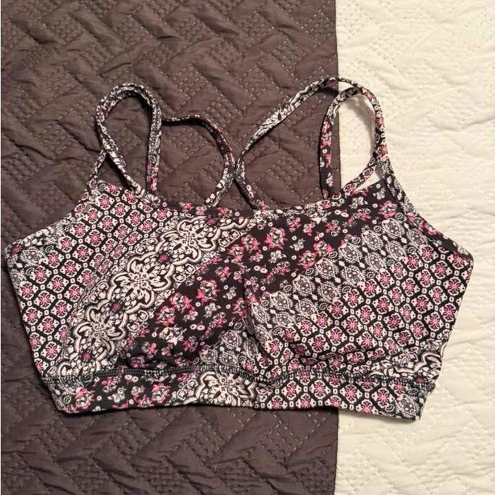 Floral Patterned Sports Bra